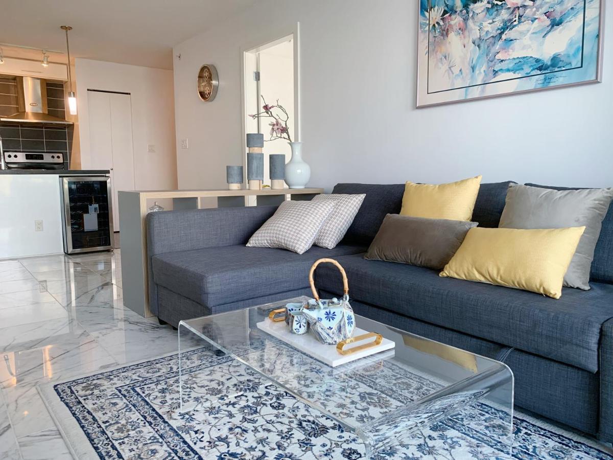 溫哥華Downtown+Amazing View+2Bd/2Ba Free Parking公寓 外观 照片